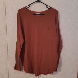 Carmel colored long sleeve shirt